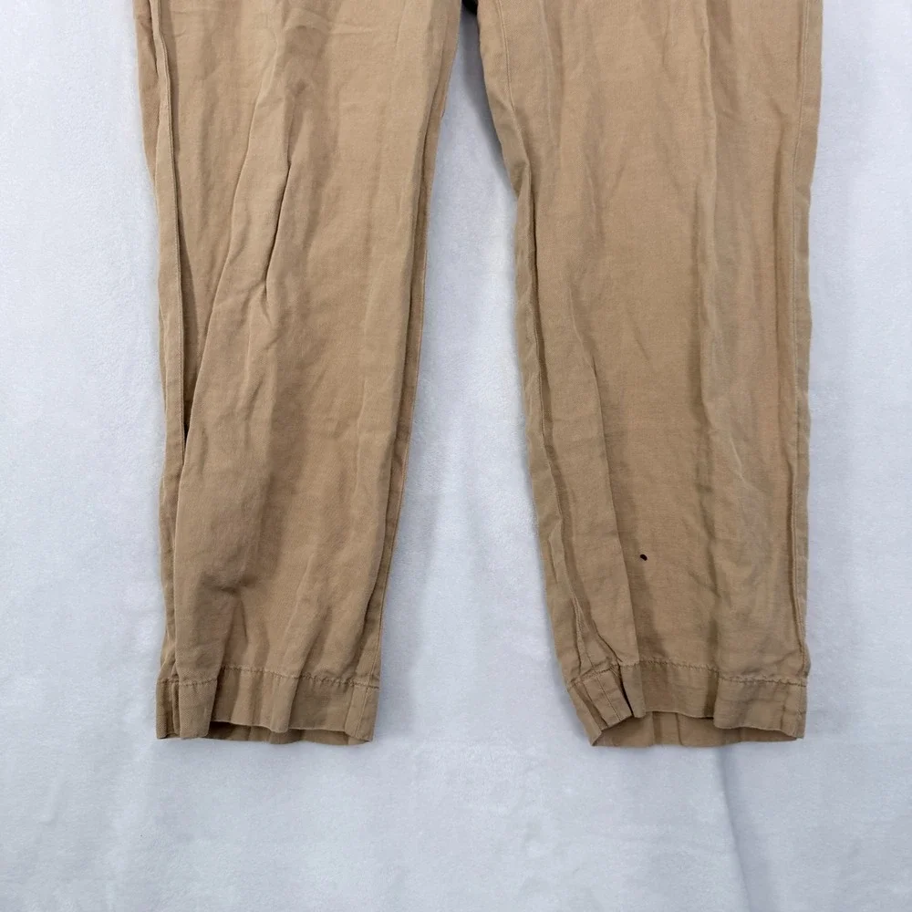 Polo Ralph Lauren Chino Pants Mens 34x30 (34x27) Beige Linen Silk Classic Fit